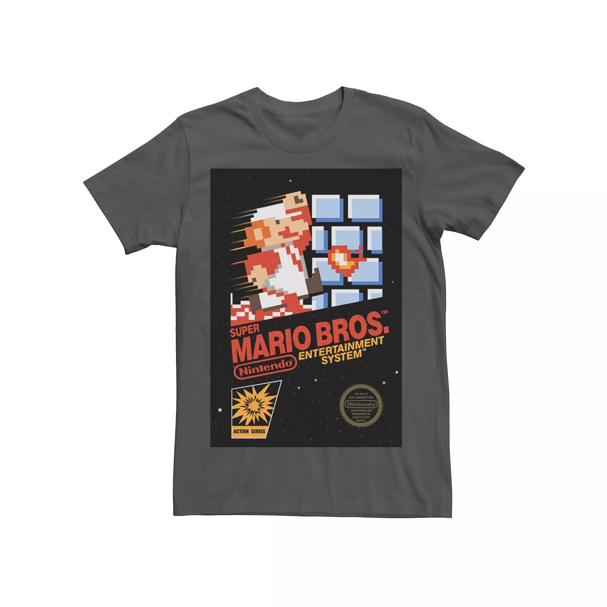 Men's Nintendo Super Mario Mario Dashin Action Tee, Size: Medium, Grey Product Image