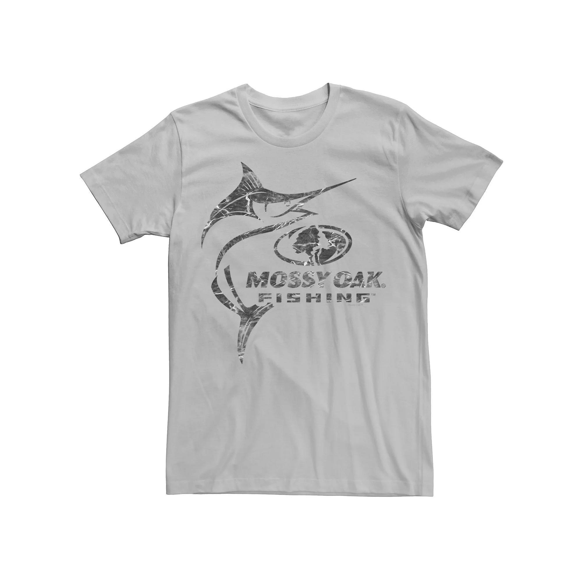 Men's Mossy Oak Fishing Swordfish Water Surface Tee, Size: XXL, Silver Product Image