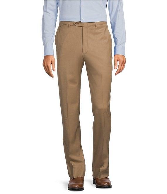 Hart Schaffner Marx Chicago Classic Fit Pre-Tailored Flat Front Super Stretch Dress Pants Product Image