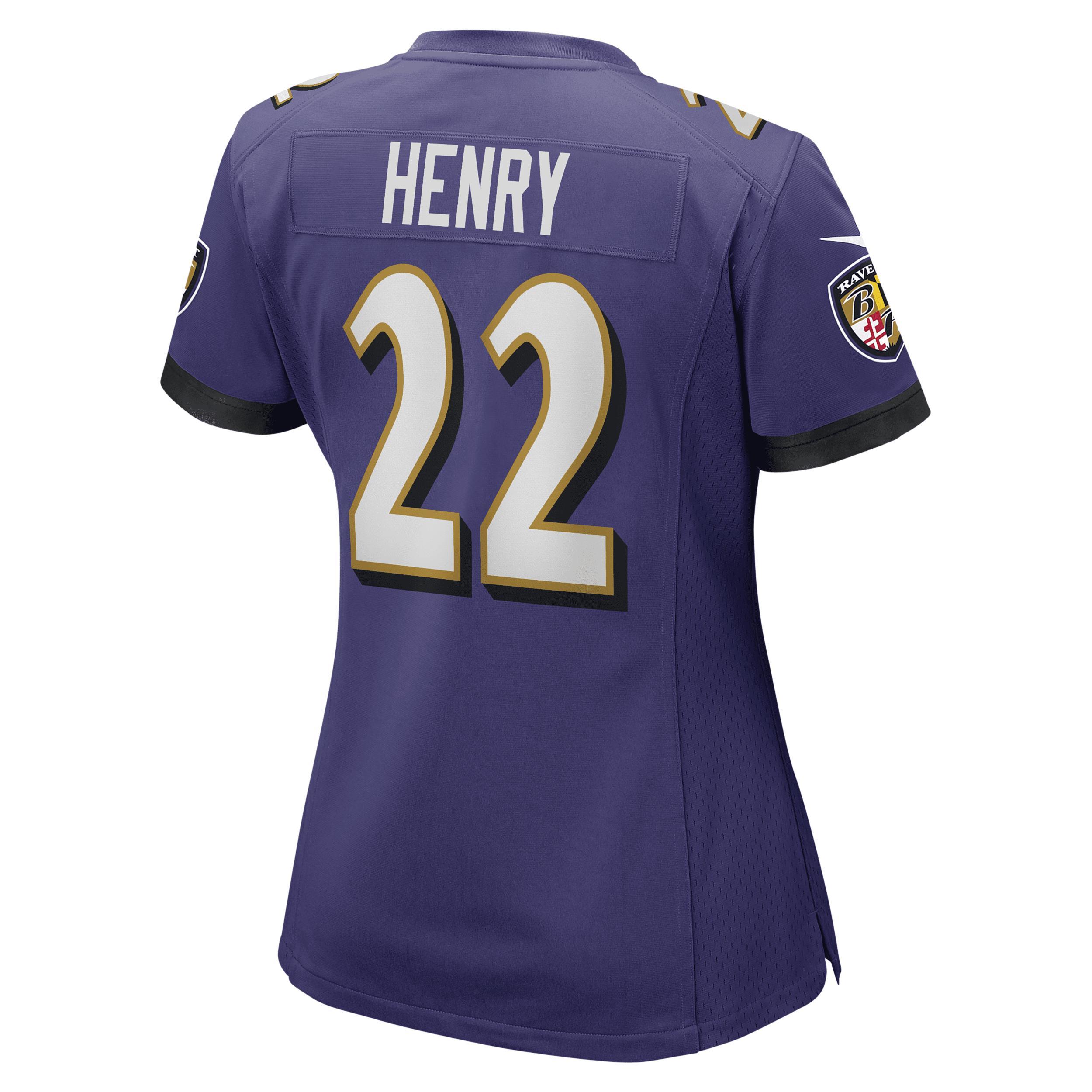 Women's Nike Derrick Henry Purple Baltimore Ravens Game Player Jersey, Size: 2XL Product Image