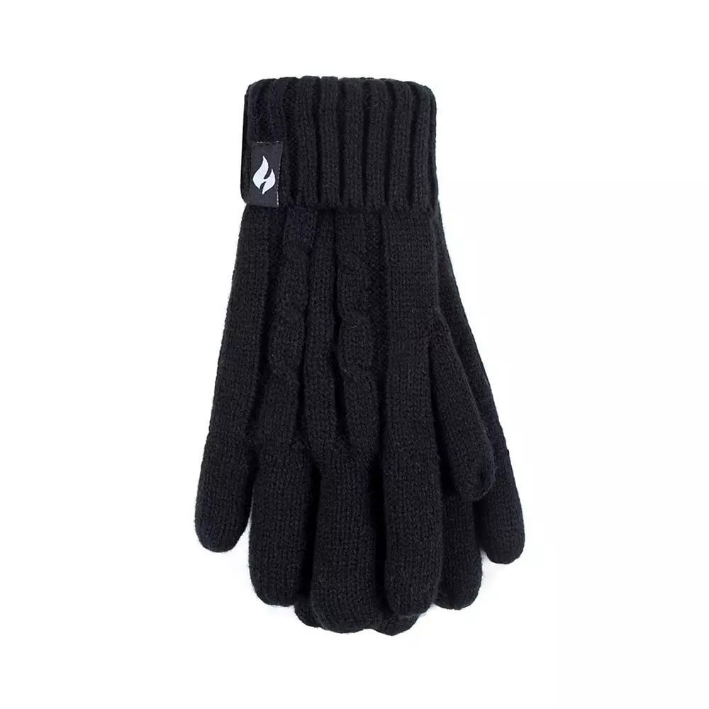 Women's Heat Holders Heatweaver Lined Cable Knit Gloves, Size: Small-Medium, Buttercream Product Image