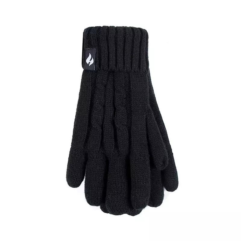 Women's Heat Holders Heatweaver Lined Cable Knit Gloves, Size: Small-Medium, Buttercream Product Image