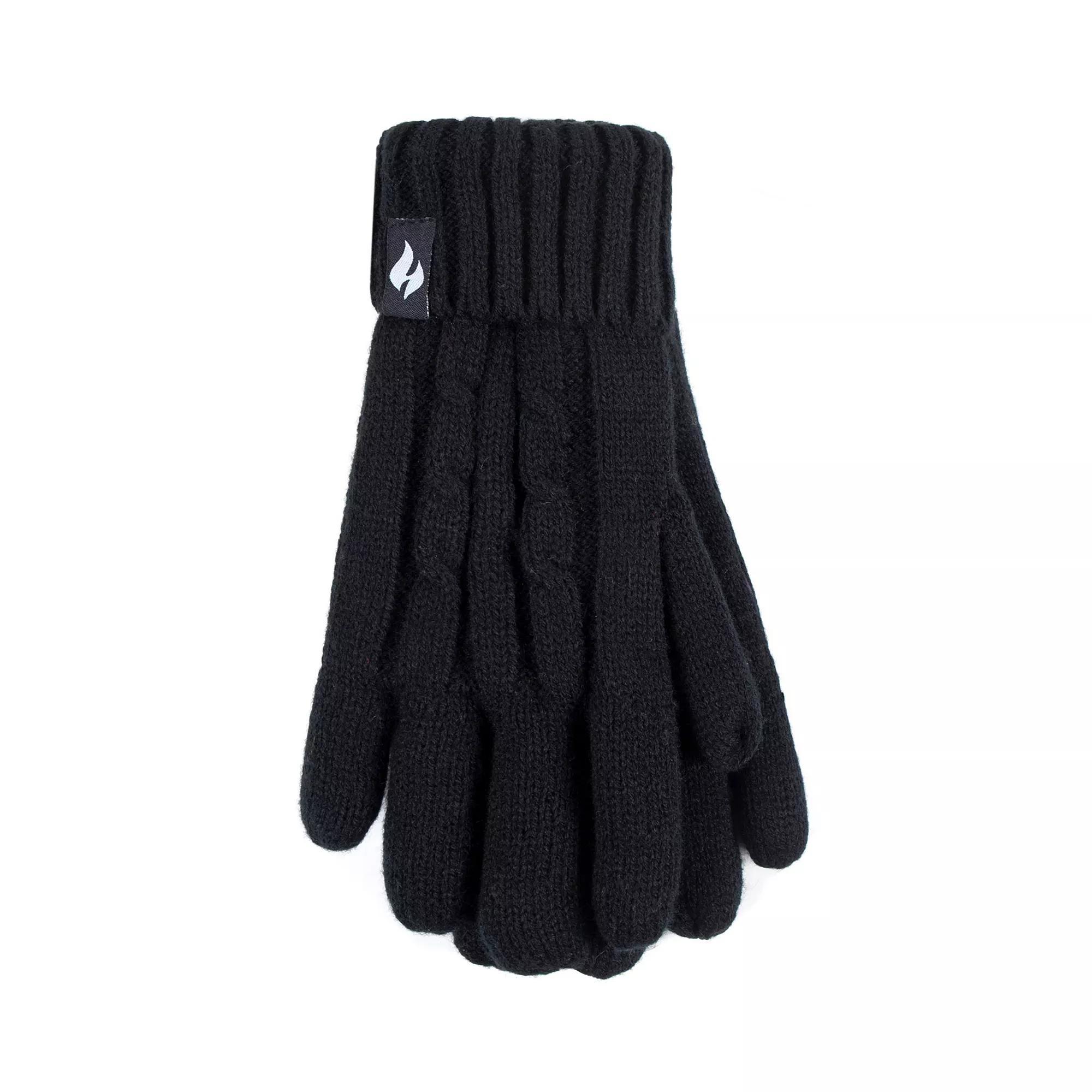 Women's Heat Holders Heatweaver Lined Cable Knit Gloves, Size: Small-Medium, Buttercream Product Image