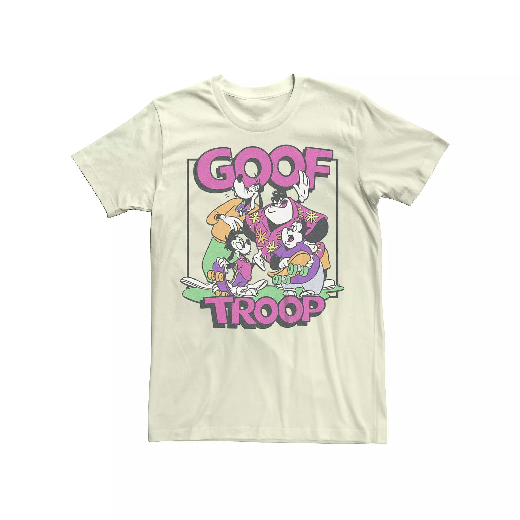Disney's A Goofy Movie Goof Troop Men's Graphic Tee, Size: Medium, Natural Product Image