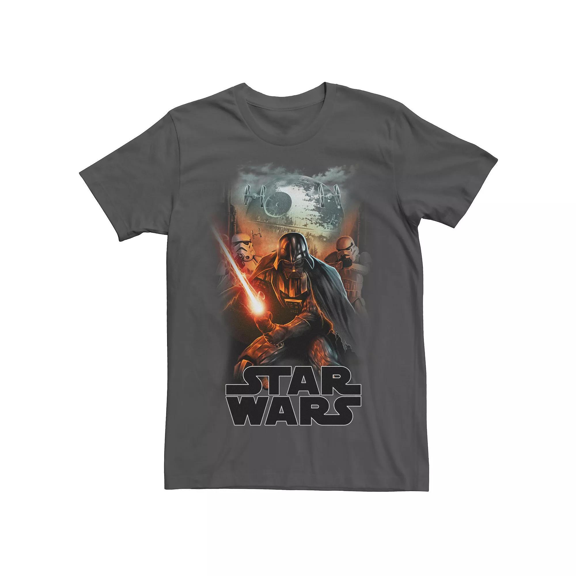 Men's Star Wars: The Mandalorian Grogu In Stars Tee, Size: Large, Royal Product Image