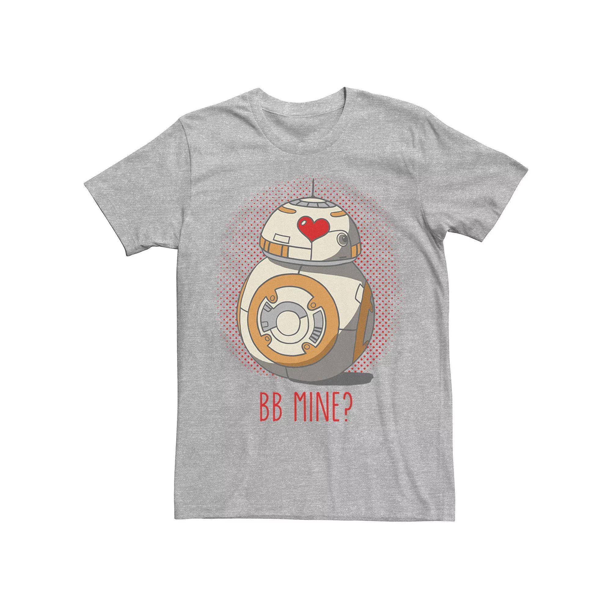 Men's Star Wars BB-8 Mine Heart Eyes Tee, Size: XL, Athletic Grey Product Image