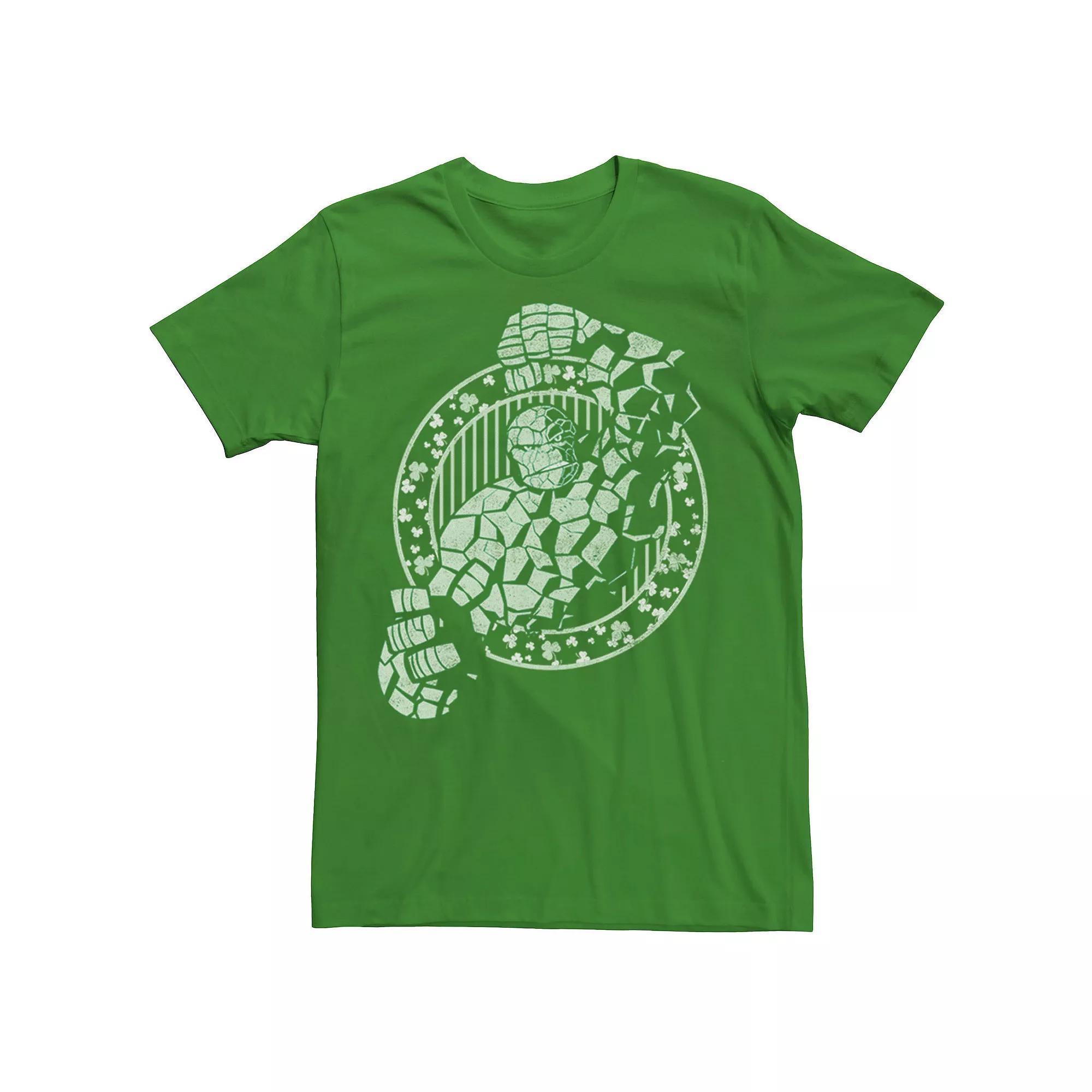 Men's Marvel St. Patrick's Day Fantastic Four The Thing Shamrock Tee, Size: Small, Kelly Product Image