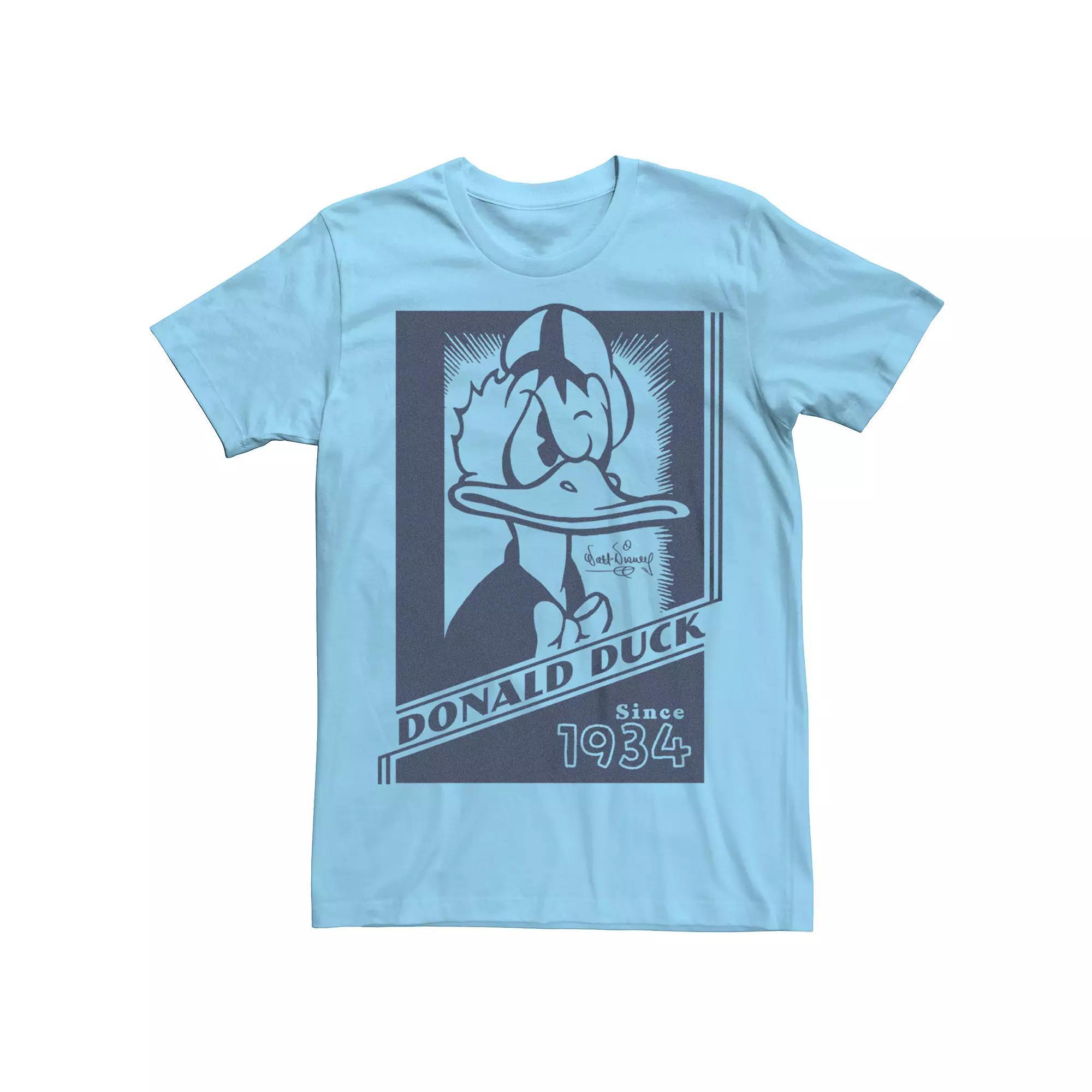 Disney's 100 Angry Donald Duck Stamp Men's Tee, Size: Medium, Light Blue Product Image
