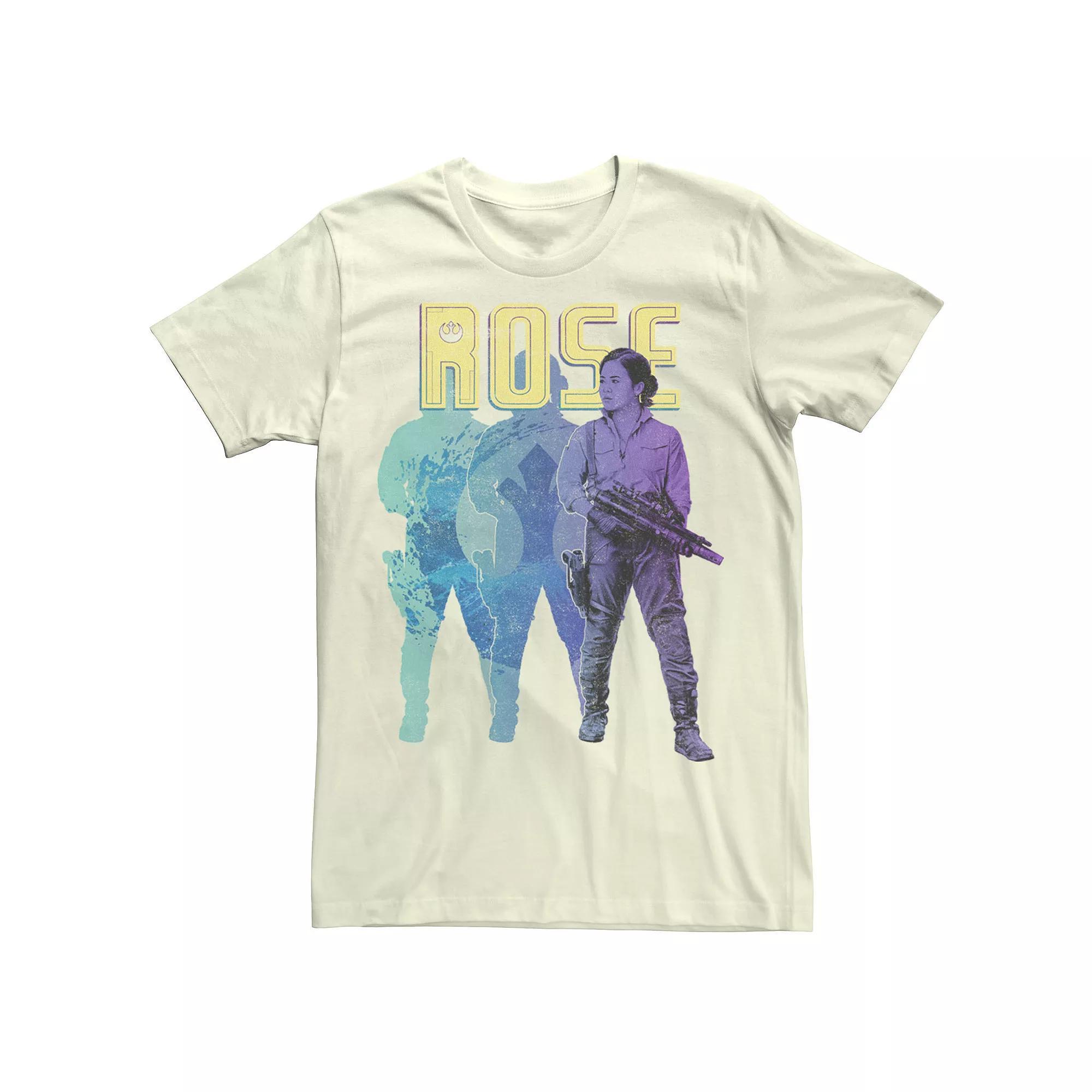 Men's Star Wars The Rise Of Skywalker Rose Gradient Portrait Tee, Size: Medium, Natural Product Image