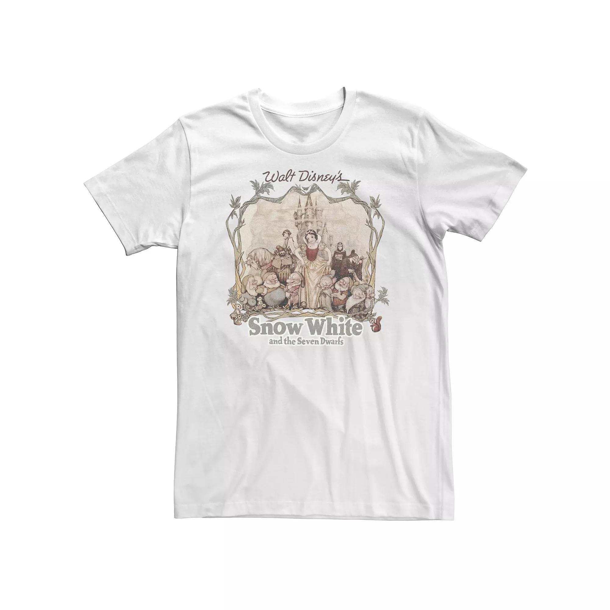 Big & Tall Disney Snow White And The Seven Dwarfs Men's Vintage Portrait Tee, Size: 5XL Product Image