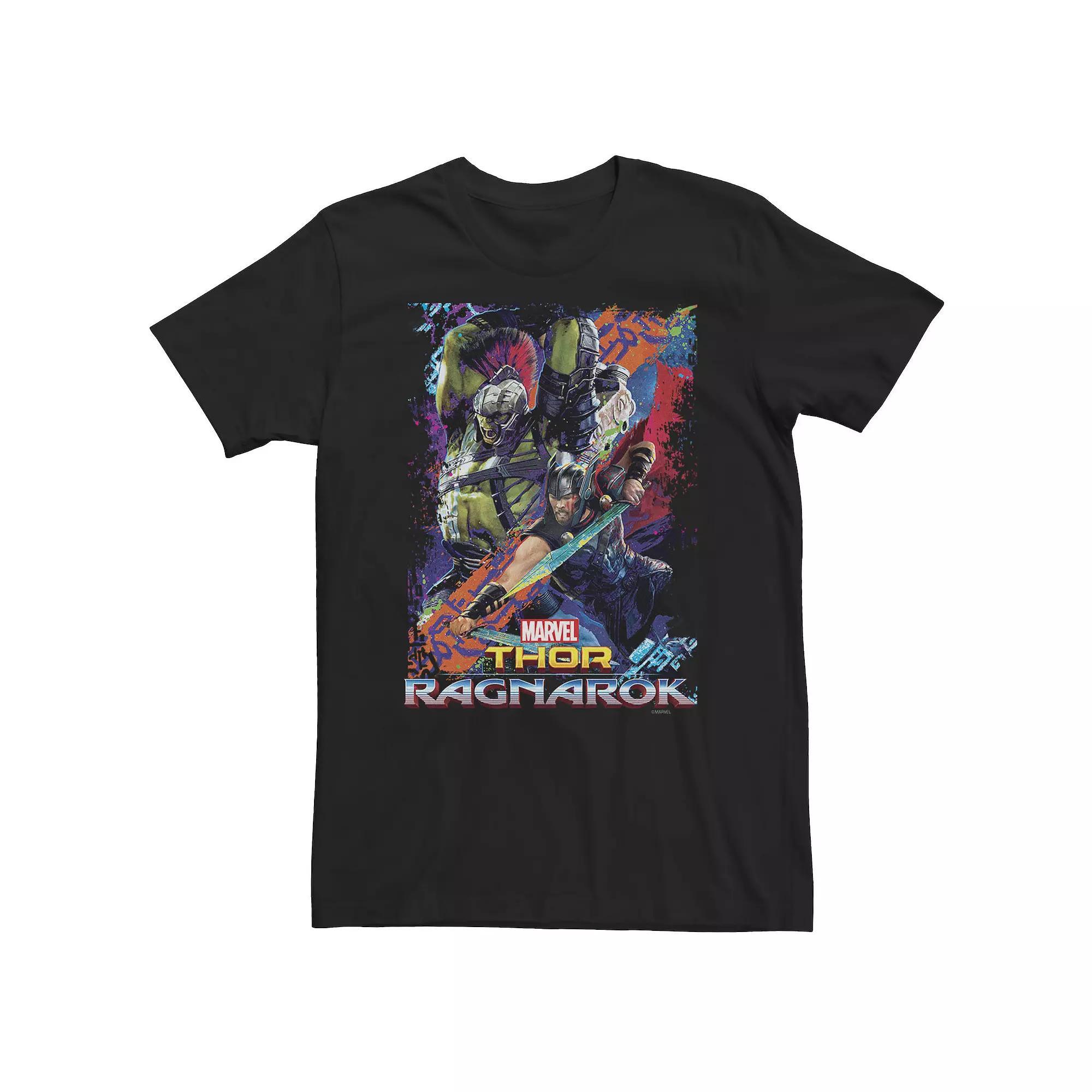 Men's Adventure Time Finn The Hero Sword And Shield Banner Tee, Size: 3XL, Athletic Grey Product Image
