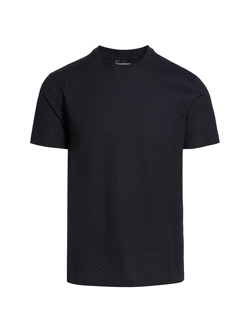 Men's Cotton Tonal Diamond Crewneck T-Shirt Product Image