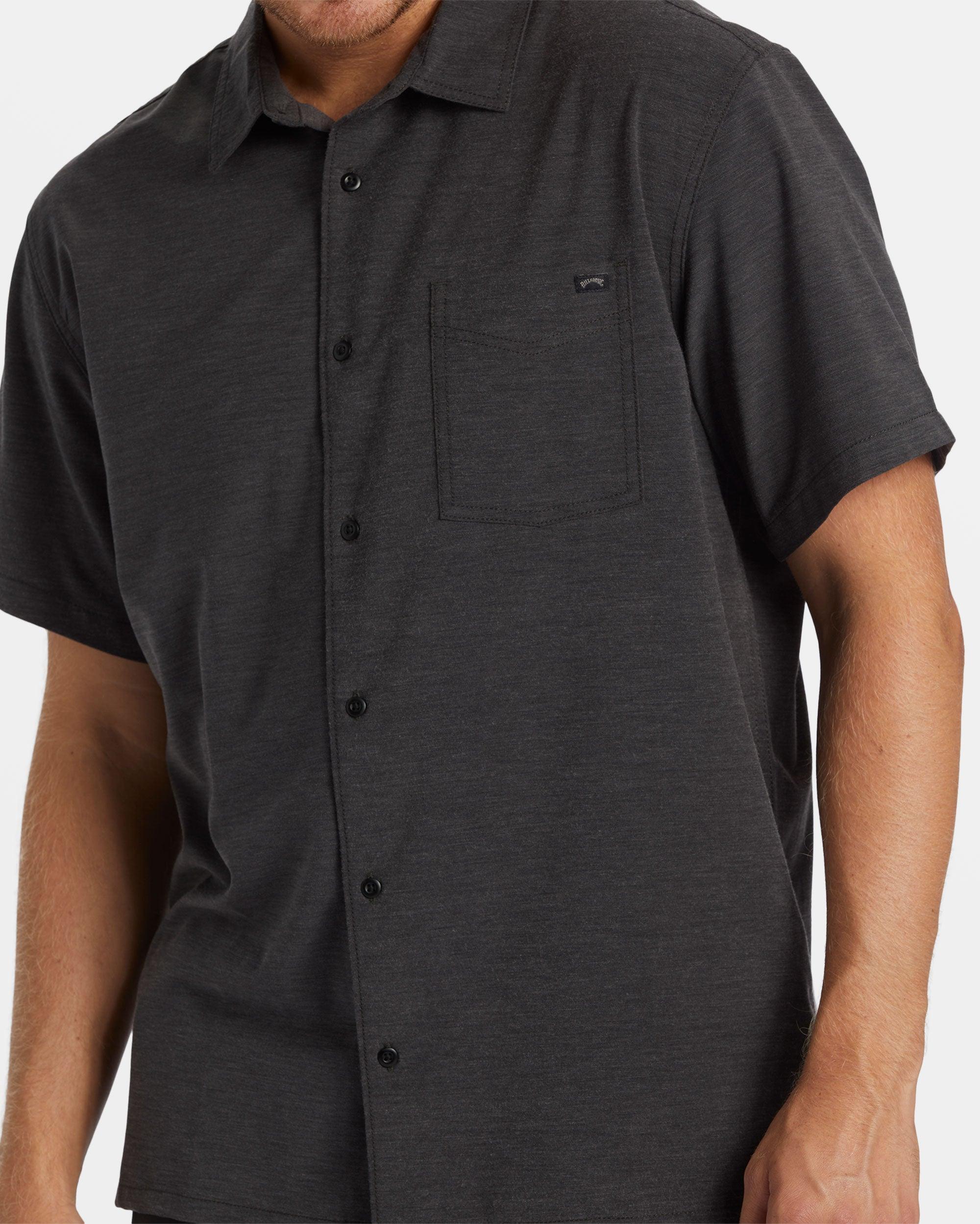 A/Div Surftrek Trail Short Sleeve Shirt - Black Male Product Image
