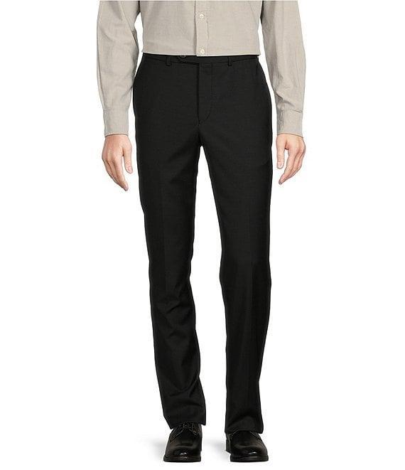 Cremieux Modern Fit Flat Front Sharkskin Pattern Dress Pants Product Image