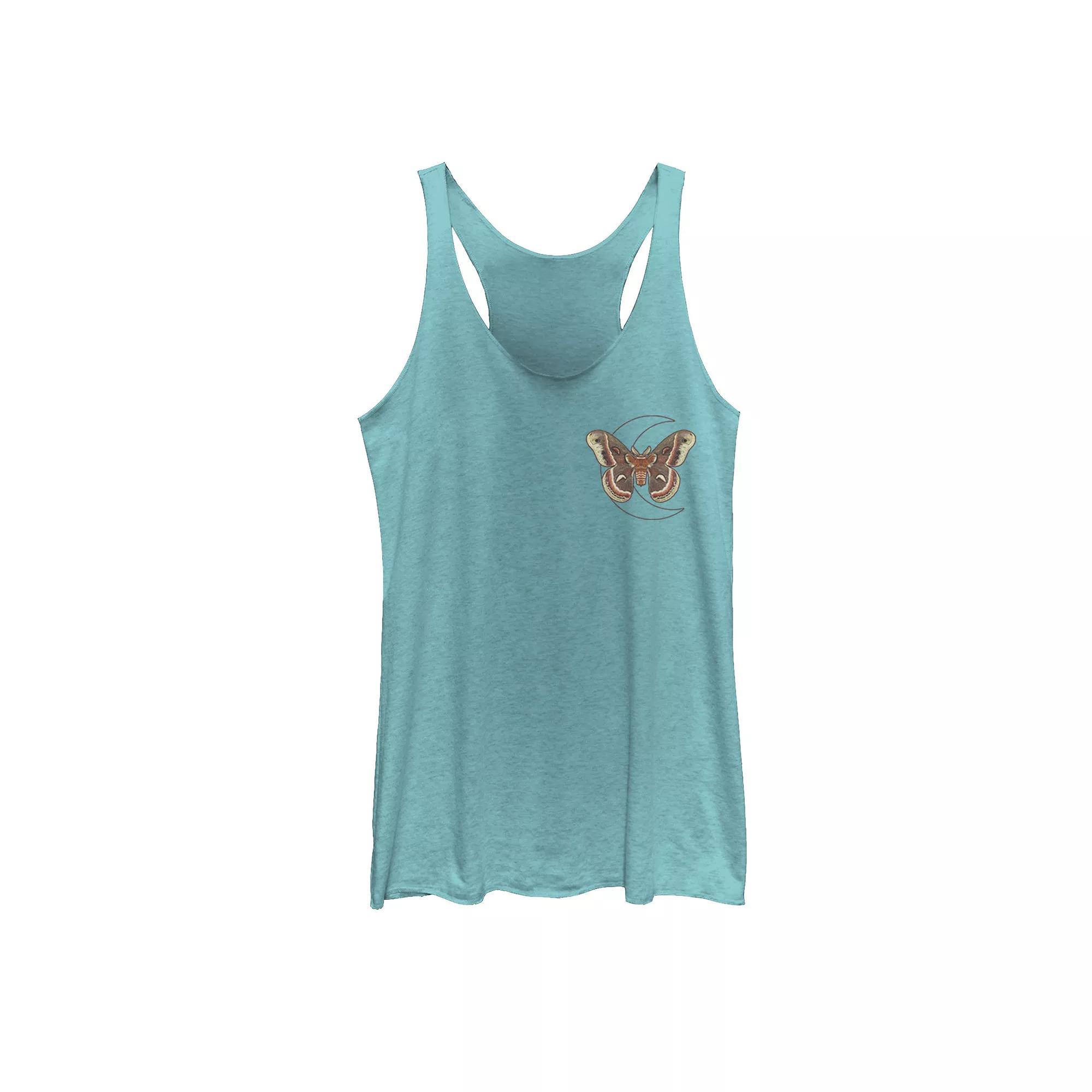 Disney's Mickey And Friends C'est La Minnie Text Juniors' Racerback Graphic Tank Top, Girl's, Size: Large, White Grey Product Image