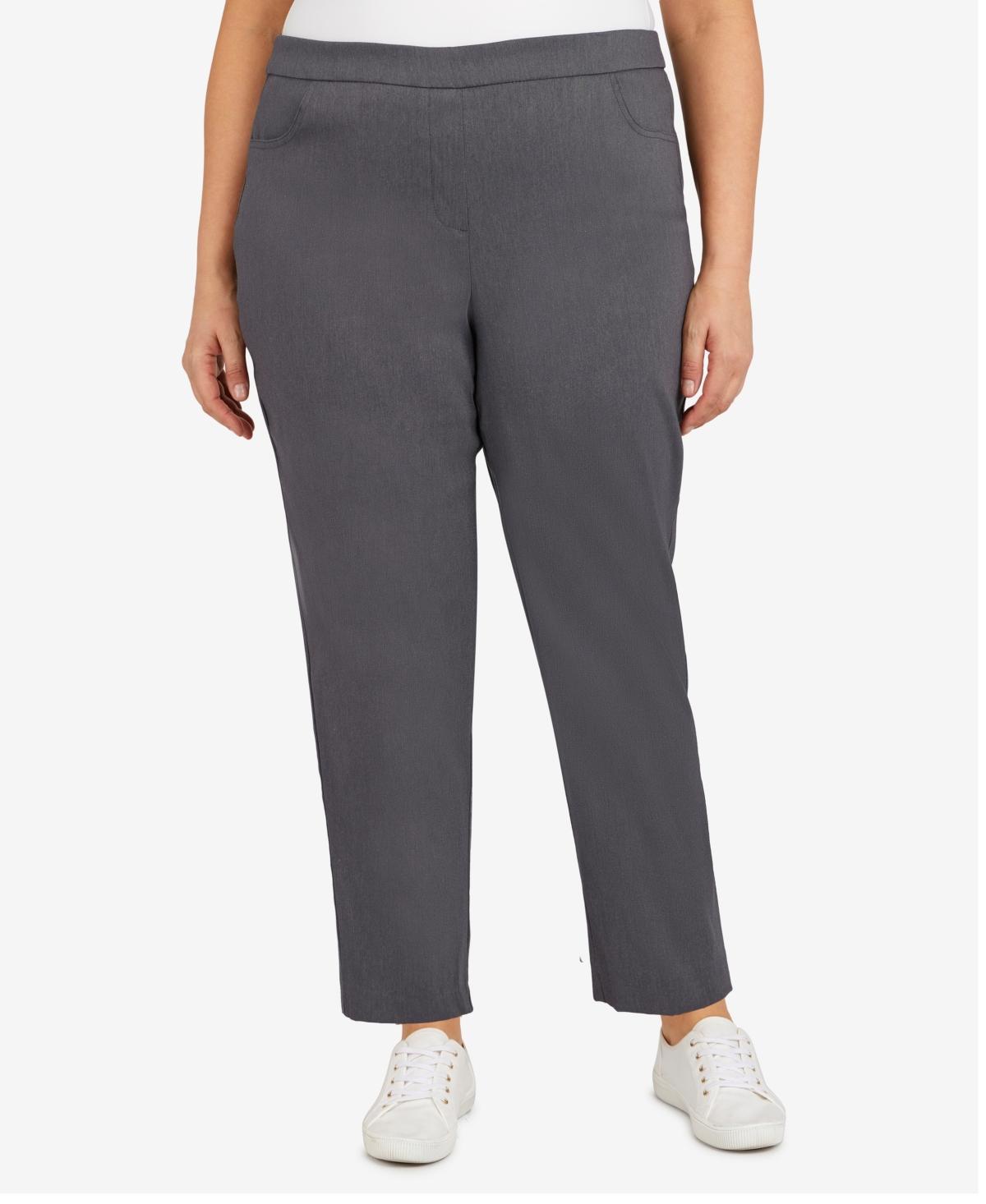Plus Size Alfred Dunner Allure Pull On Ankle Pants, Women's, Size: 22 W, White Product Image