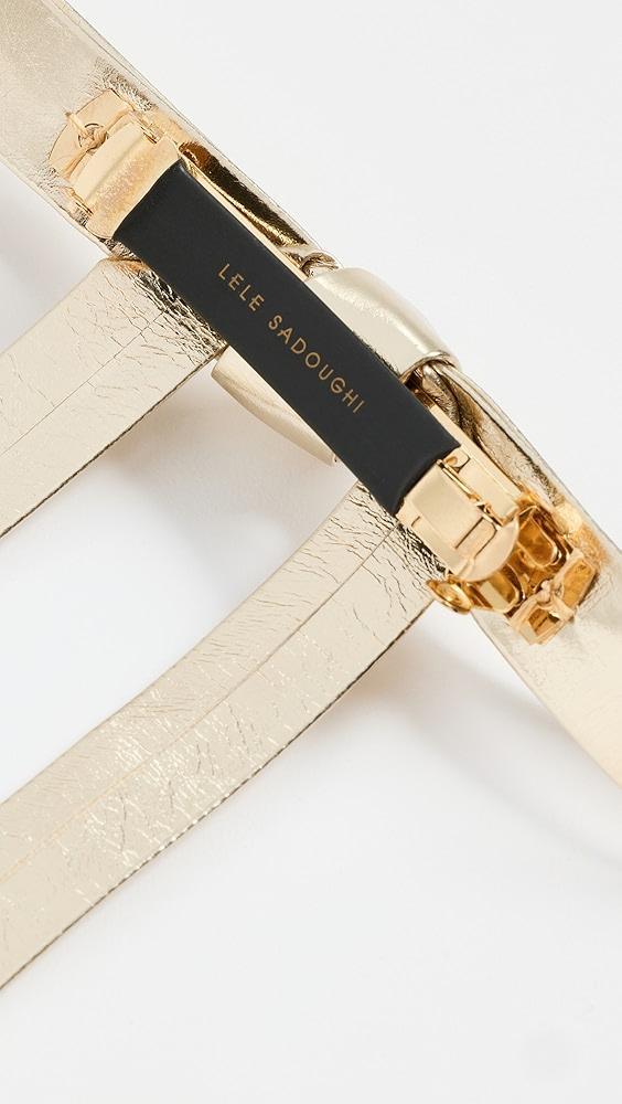 Lele Sadoughi Bardot Faux Leather Bow Barrette | Shopbop Product Image