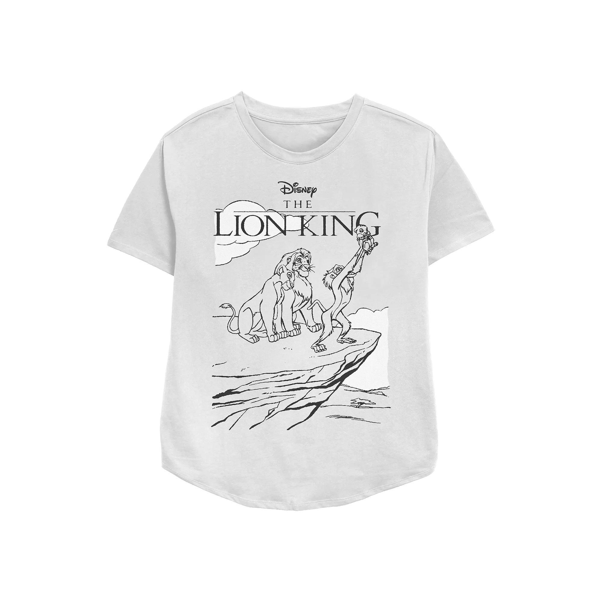 Disney's The Lion King Celebration Of Life Women's Relaxed Fit Graphic Tee, Size: Small, White Product Image