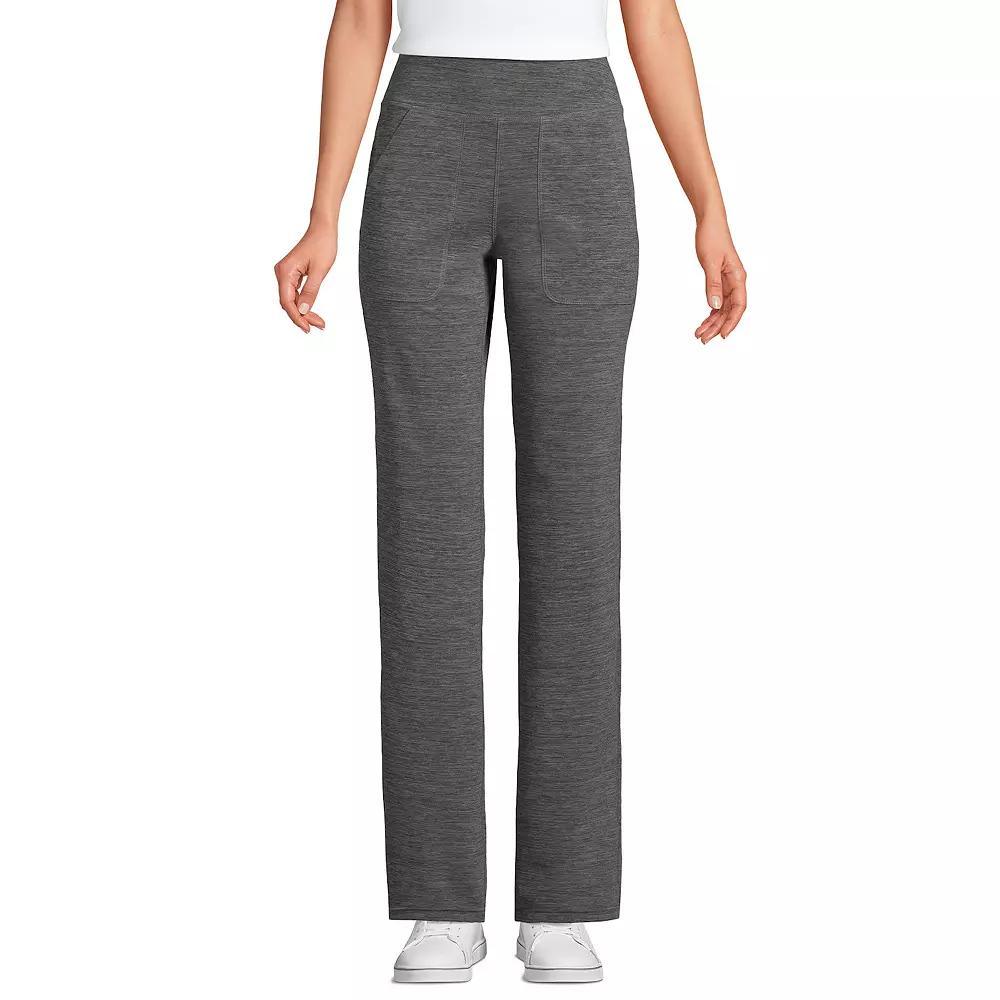 Petite Lands' End Active Hi Impact HR Straight Leg Pants, Women's, Size: Small Petite, Black Product Image
