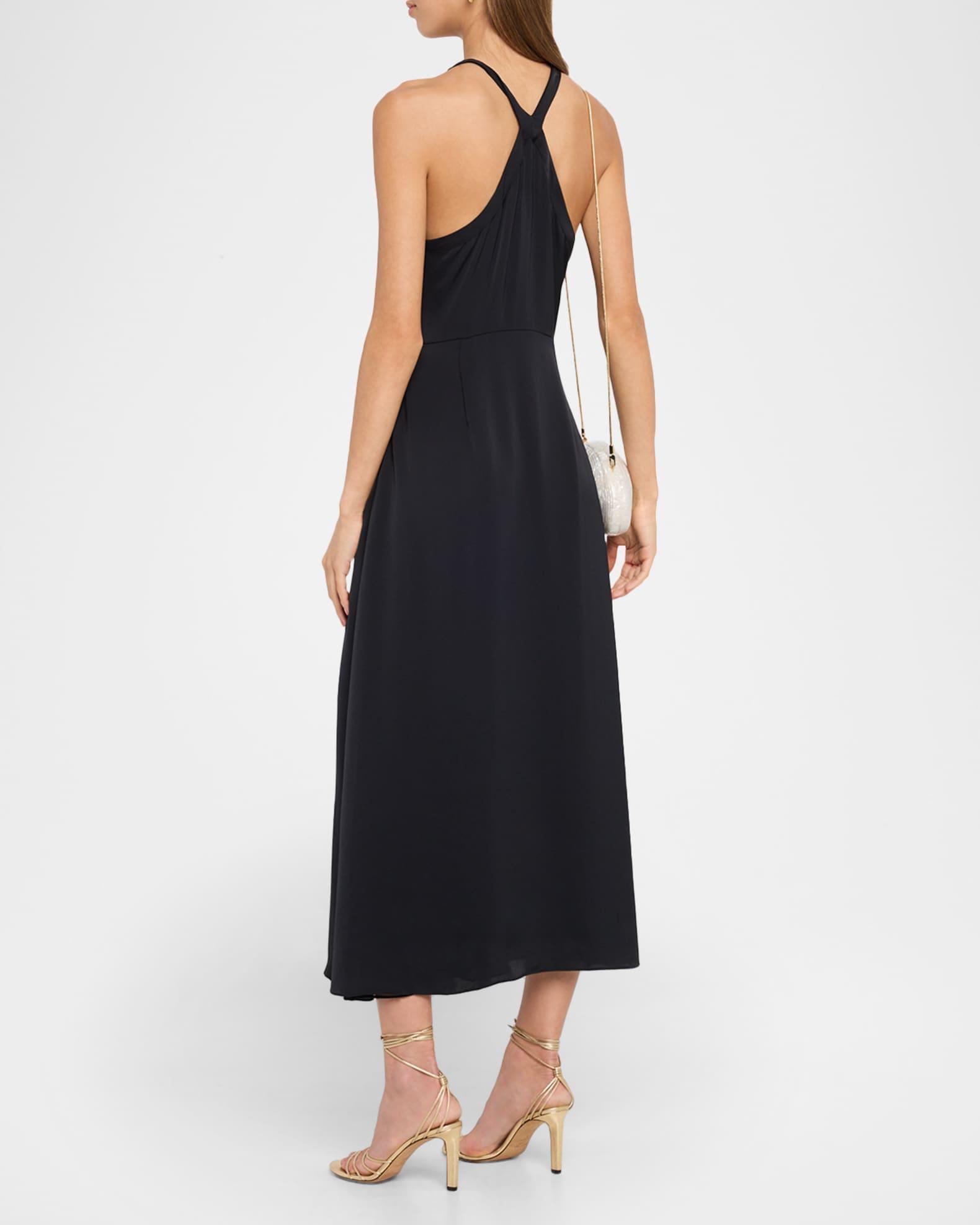 Cynthia Satin Button-Front Dress Product Image