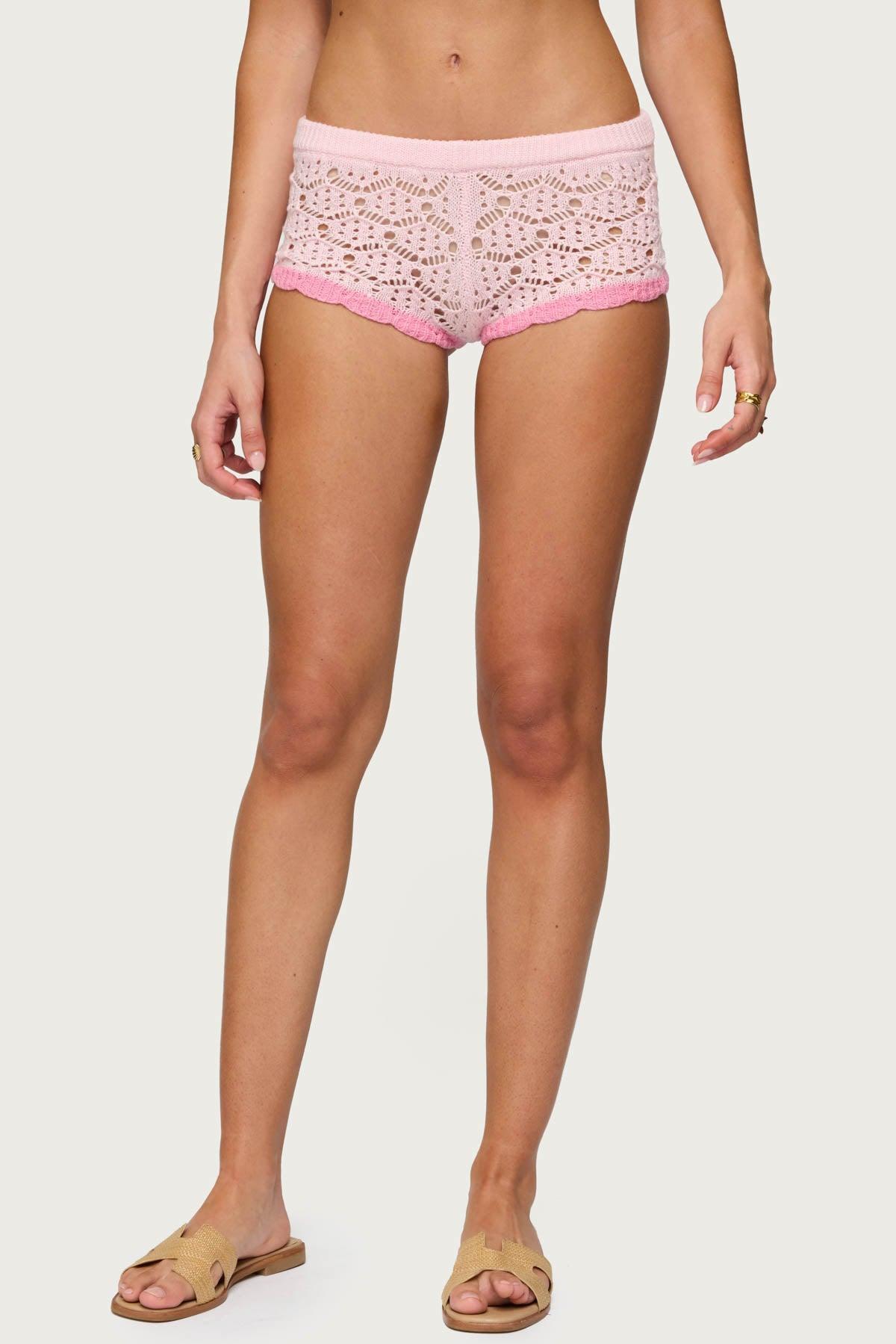 Elisa Open Knit Shorts Product Image