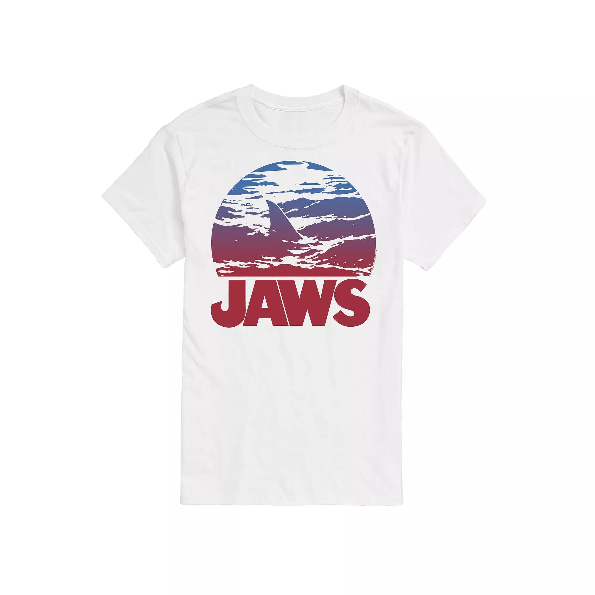 Big & Tall Jaws Ombre Graphic Tee, Mens Product Image