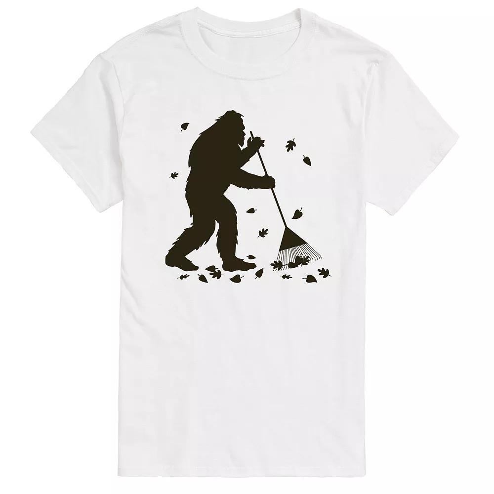 Mens Sasquatch Raking Leaves Tee Product Image