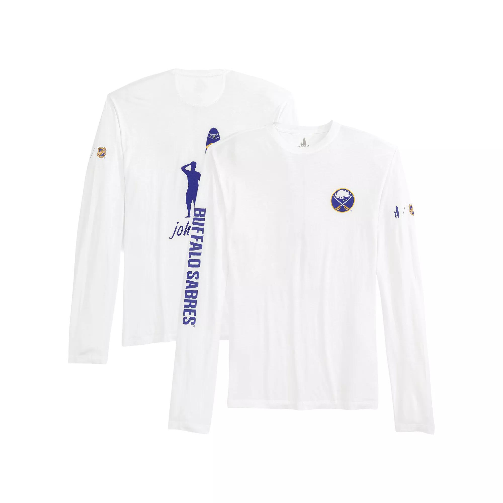 Men's johnnie-O White Buffalo Sabres Adam Long Sleeve T-Shirt, Size: Large Product Image