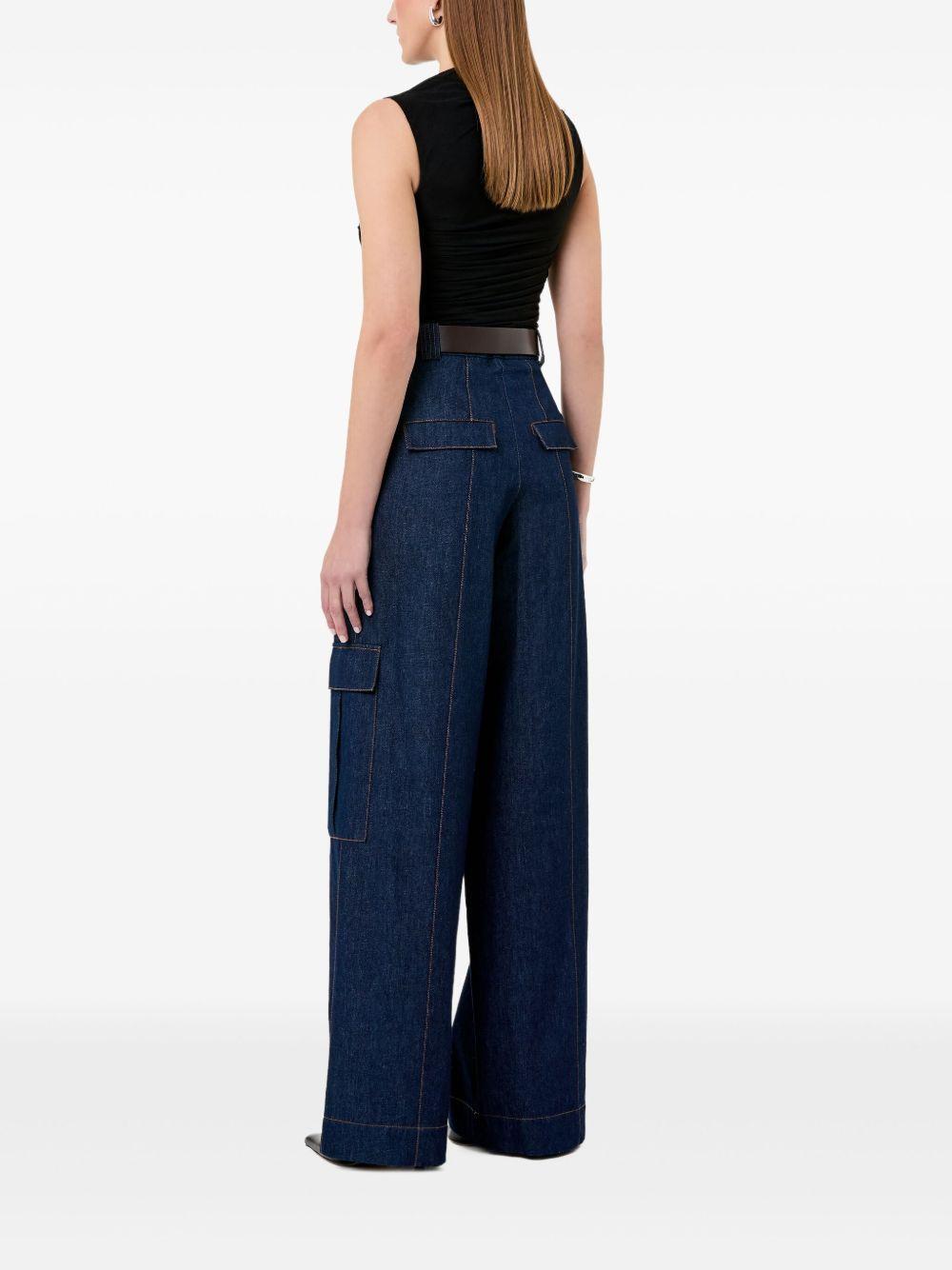 Callie asymmetric draped top Product Image