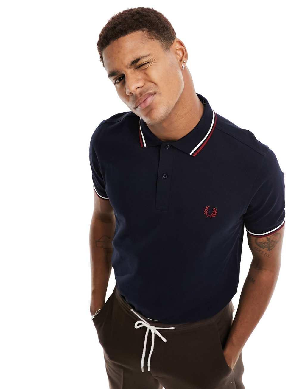 Fred Perry twin tipped logo polo Product Image