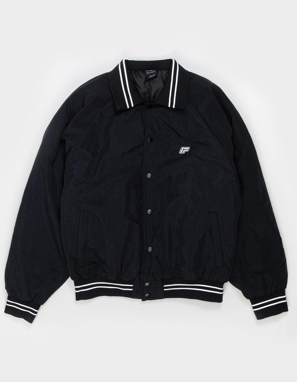 IETS FRANS Padded Mens Varsity Jacket - BLACK Product Image