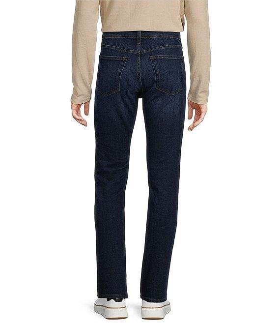 Premium Denim Slim Fit Medium Dark Wash Stretch Jeans Product Image
