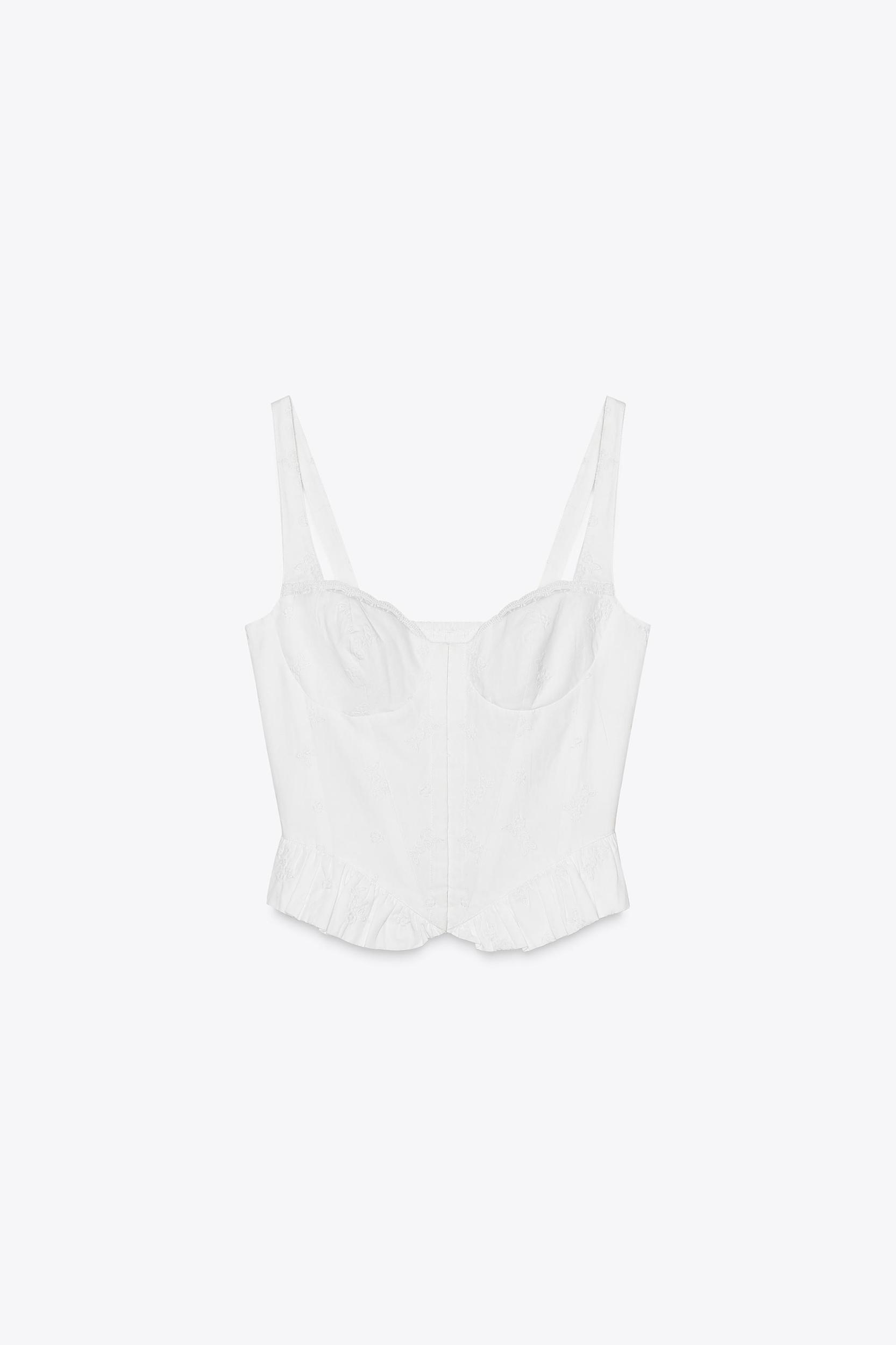 EMBROIDERED CORSET TOP Product Image