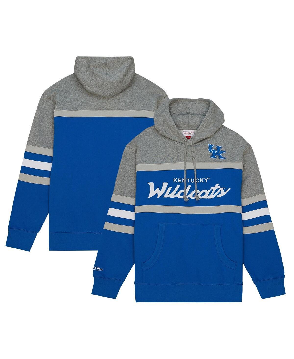 Men's Mitchell & Ness Royal Kentucky Wildcats Head Coach Pullover Hoodie, Size: Large, Blue Product Image