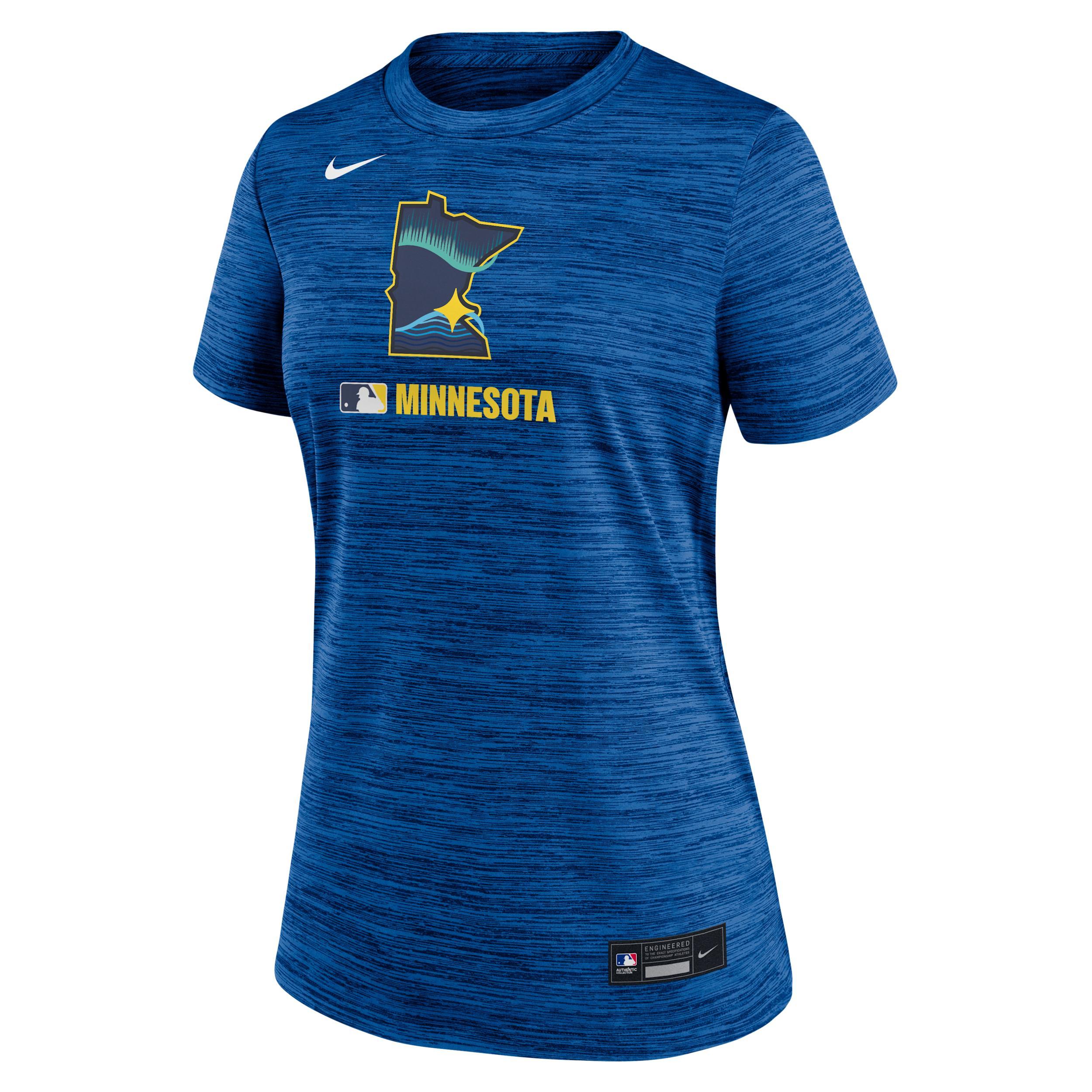Women's Nike Charcoal Baltimore Orioles Authentic Collection City Connect Velocity Performance T-Shirt, Size: Medium Product Image