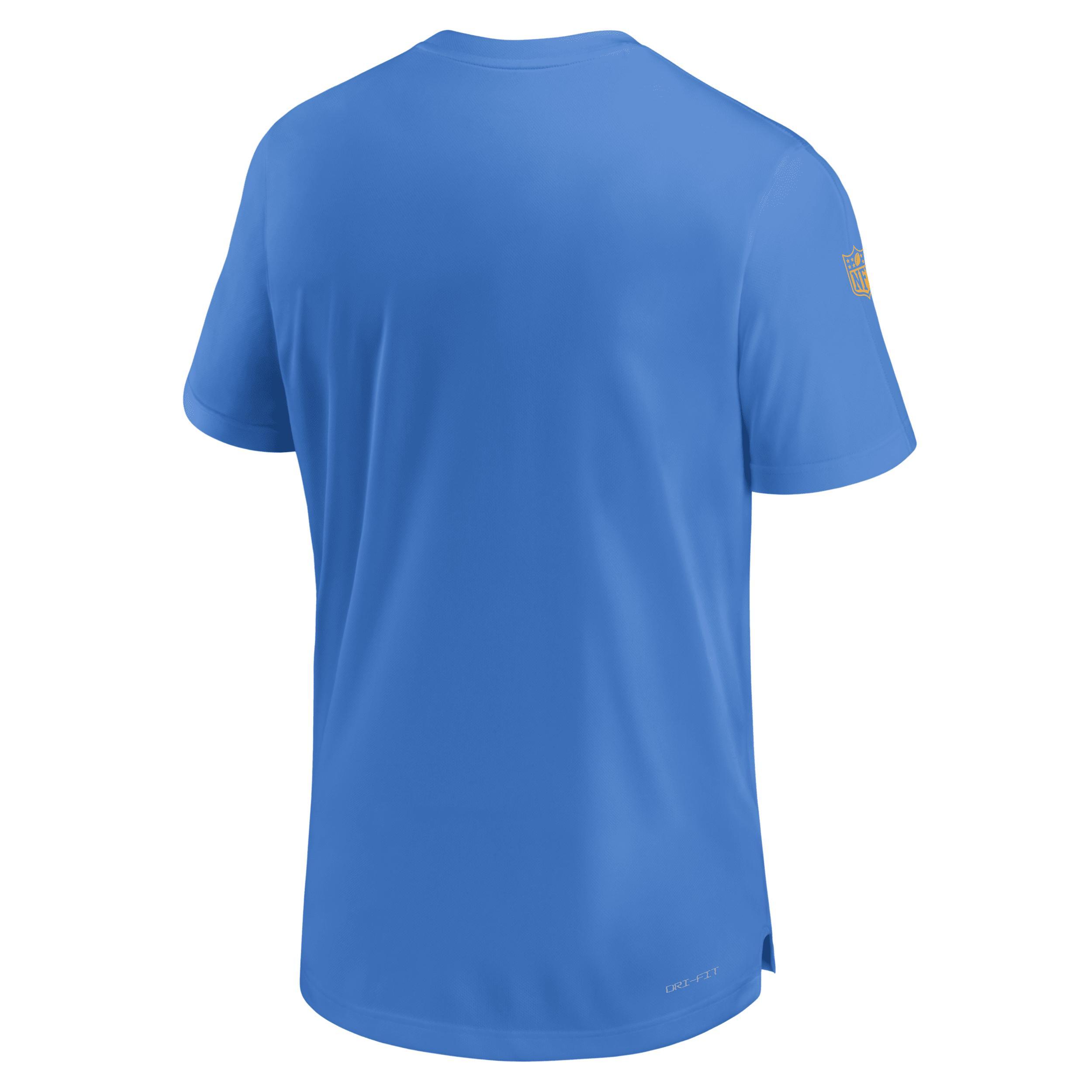 Mens Nike Powder Blue Los Angeles Chargers Sideline Coach Performance T-shirt Product Image
