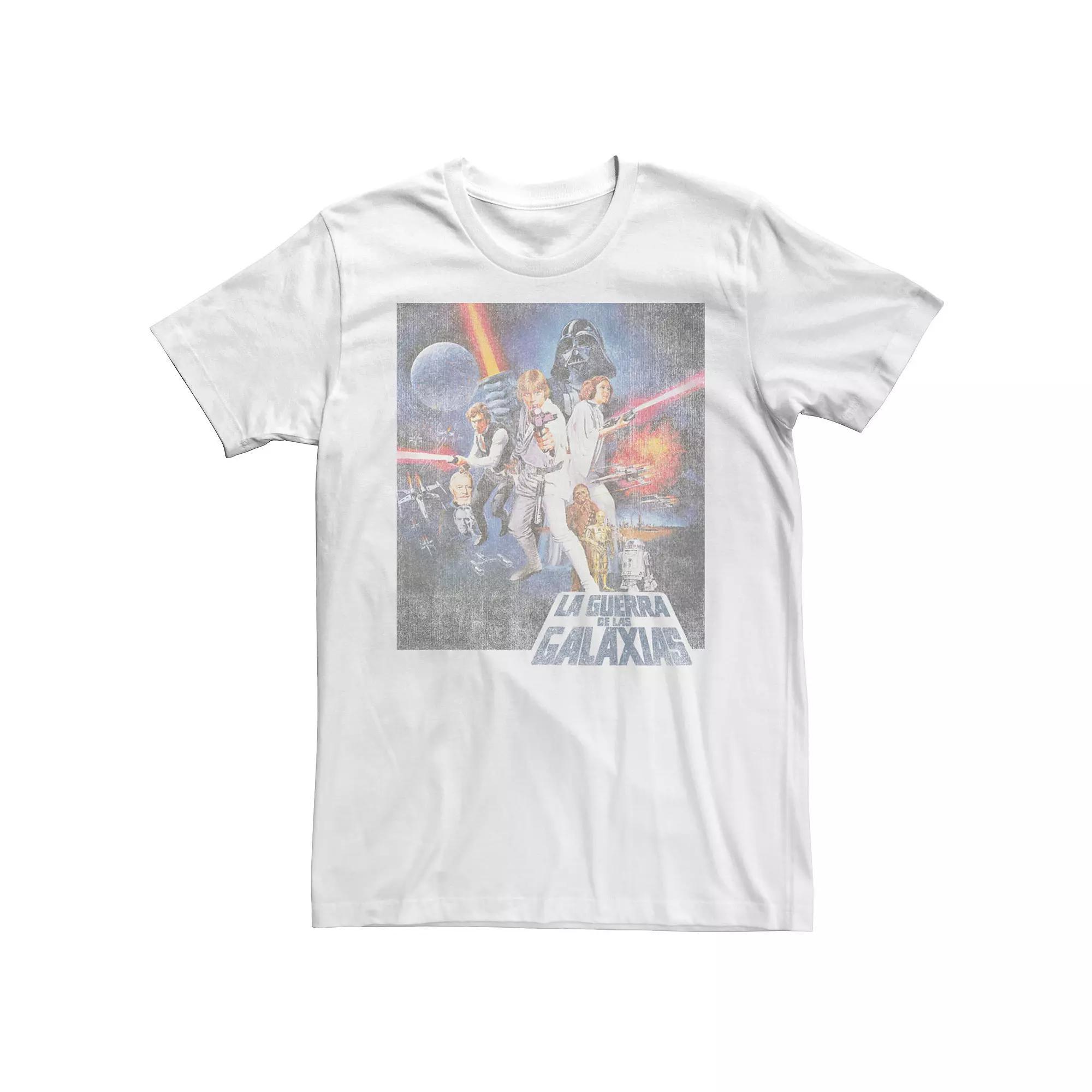 Mens Star Wars Distressed Spanish Poster Graphic Tee Product Image