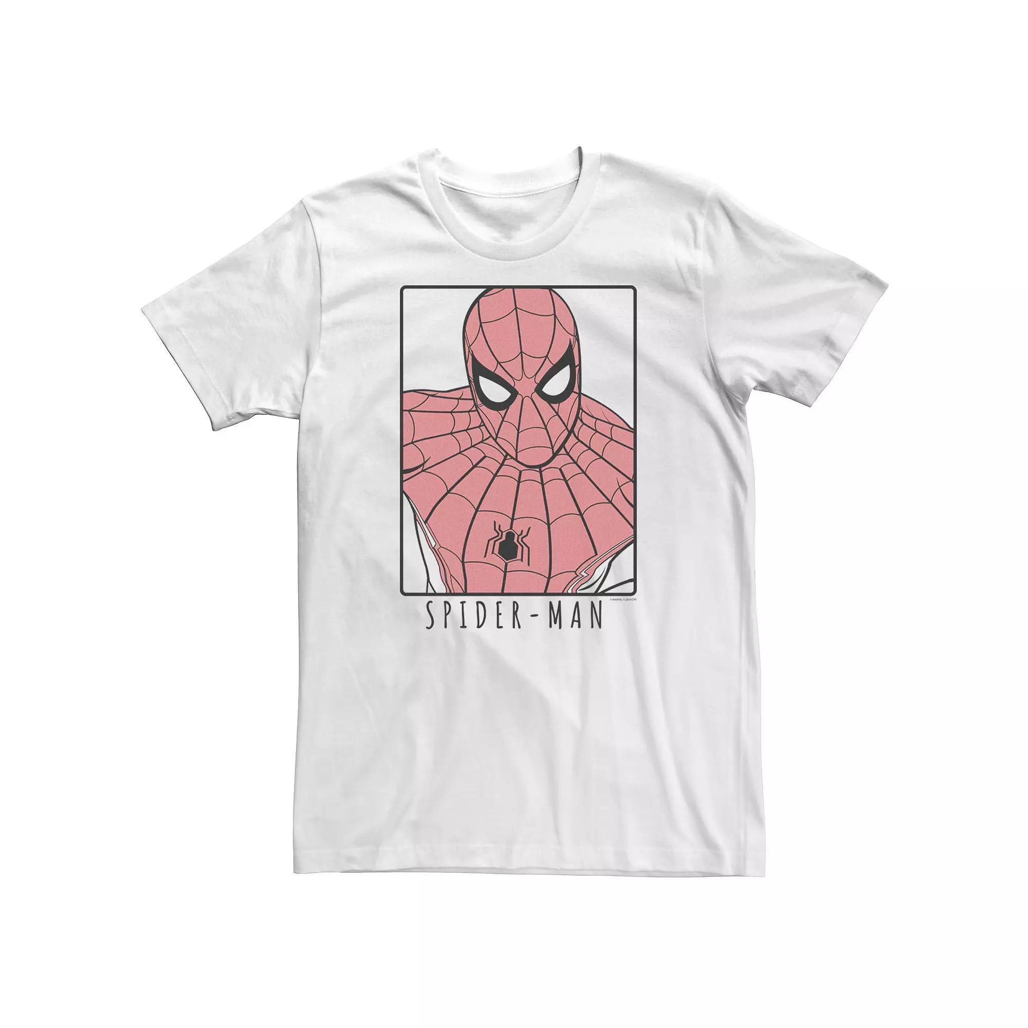 Big & Tall Marvel Spider-Man Far From Home Ornate Poster Tee, Men's, Size: XXL Tall, White Product Image