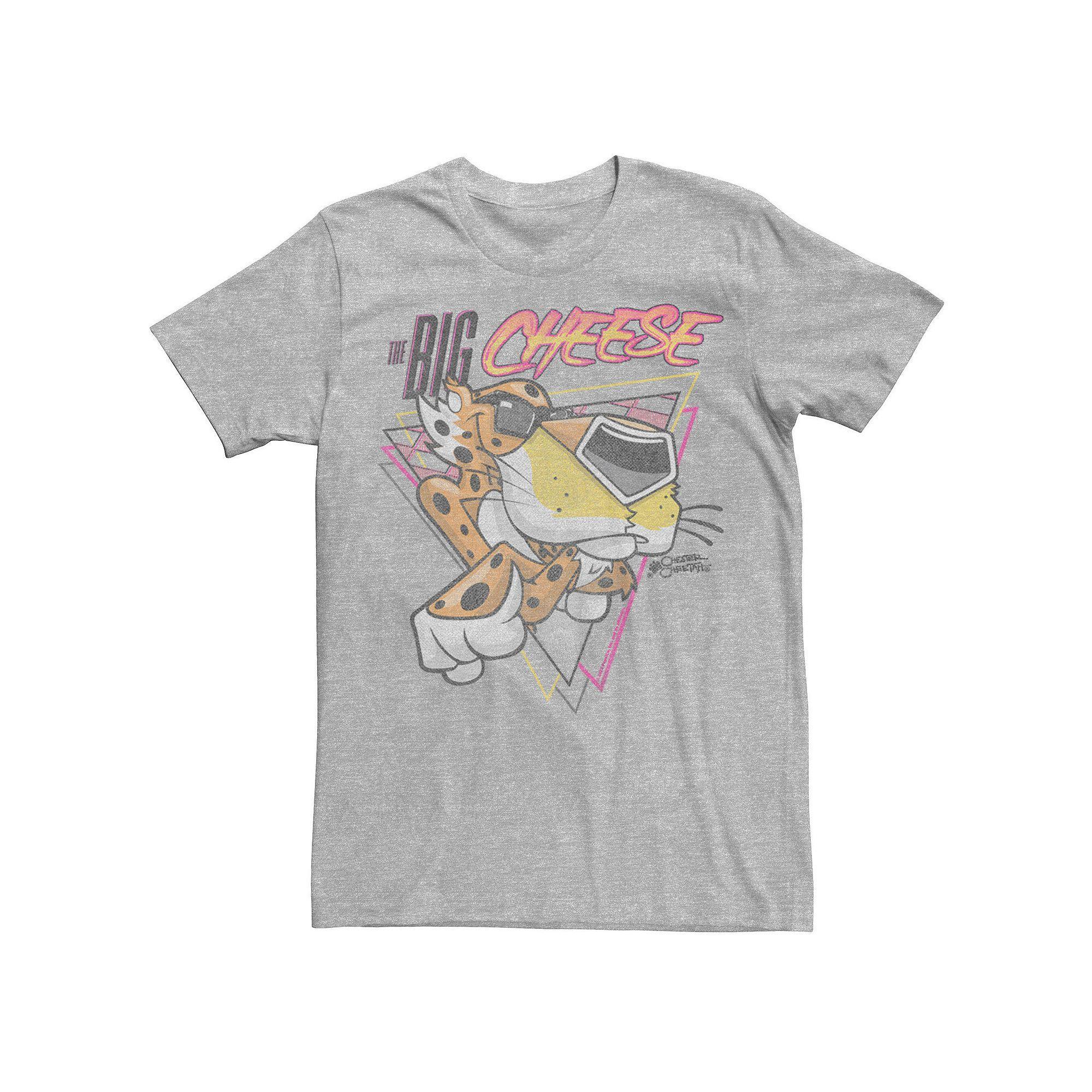 Men's Cheetos Chester The Big Cheese Triangles Graphic Tee, Size: XL, Athletic Grey Product Image