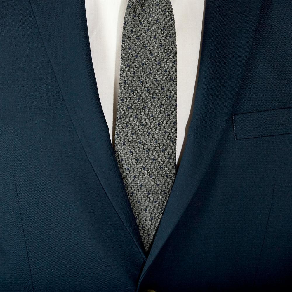 Haggar H26 Mens Tailored Fit Stretch Suit Jacket - Blue 38R: Heavyweight Check Pattern, 5 Pockets Product Image