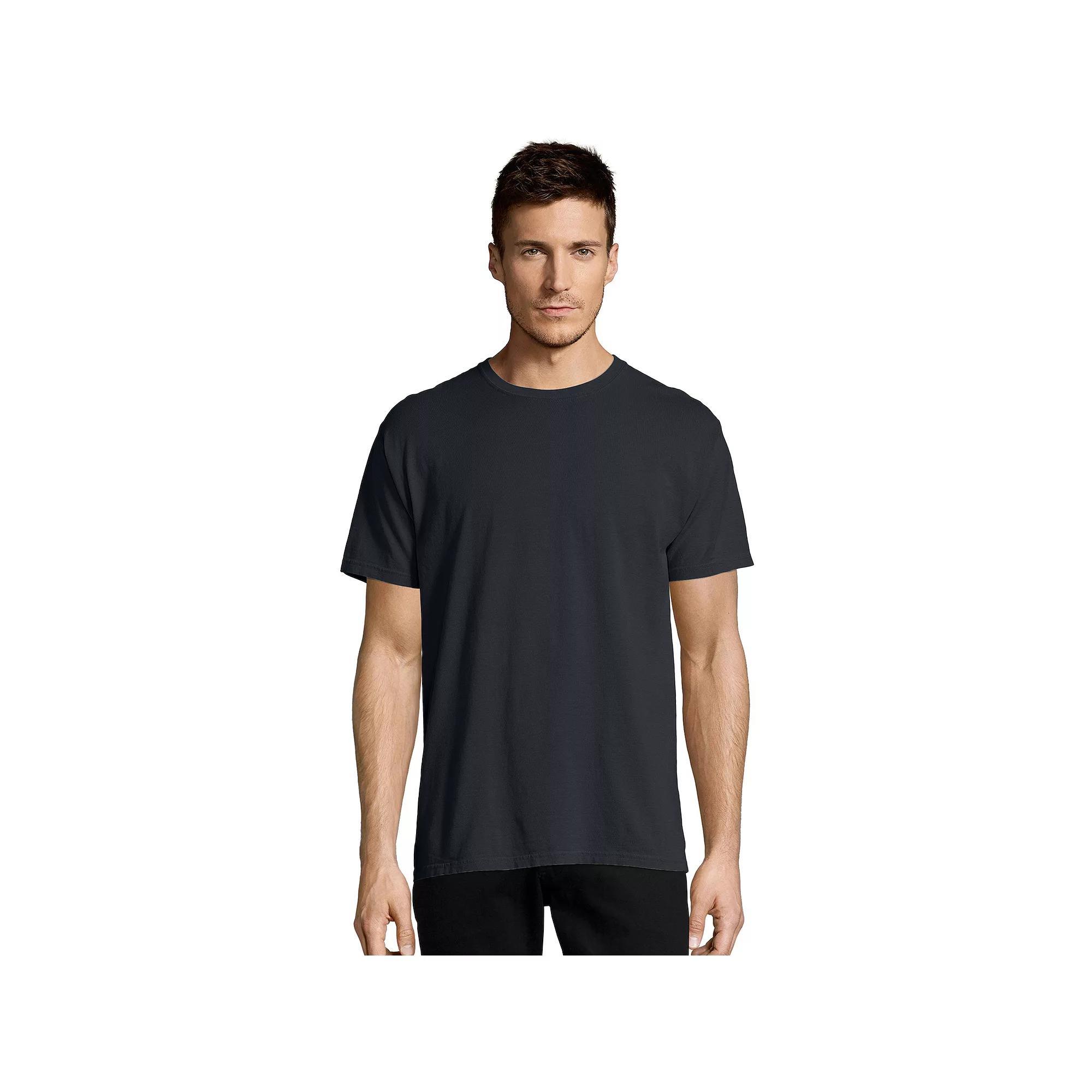Mens Hanes ComfortWash Garment-Dyed Tee Anchor Grey Product Image