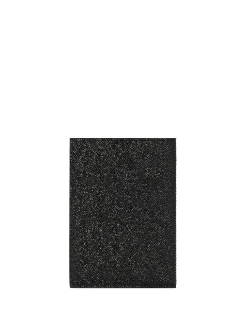 logo-tag leather passport holder Product Image