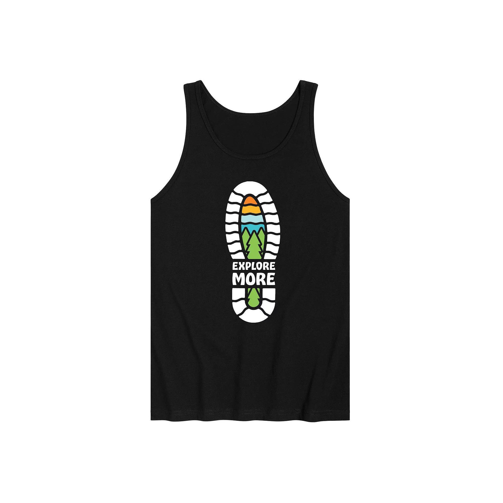 Mens Explore More Boot Print Tank Top Product Image