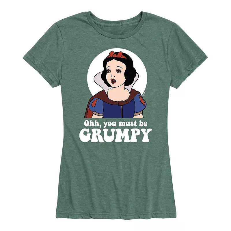 Disney Princess Snow White Women's Must Be Grumpy Graphic Tee, Girl's, Size: Medium, Heather Grey Product Image