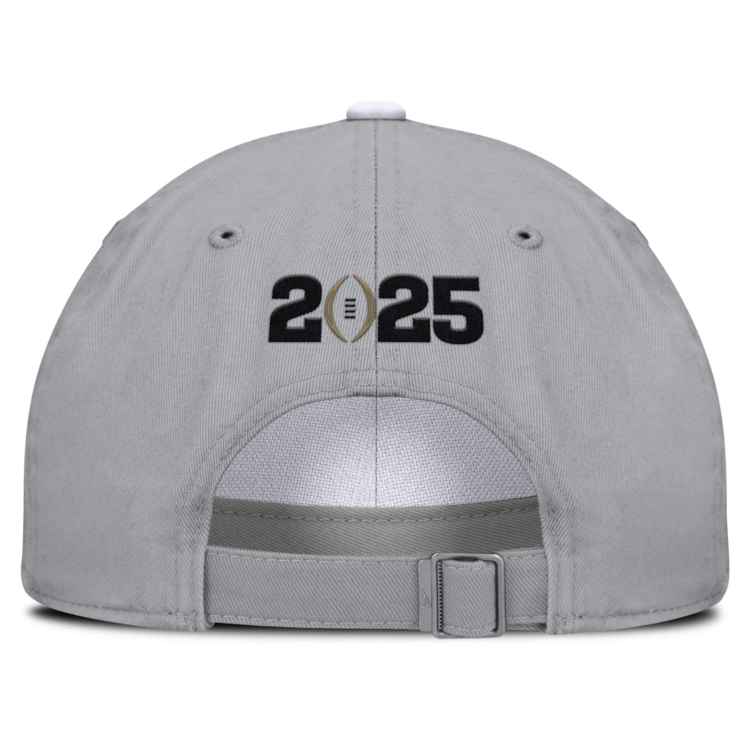 Unisex Nike White/Gray Ohio State Buckeyes 2024 College Football Playoff Club Adjustable Hat Product Image