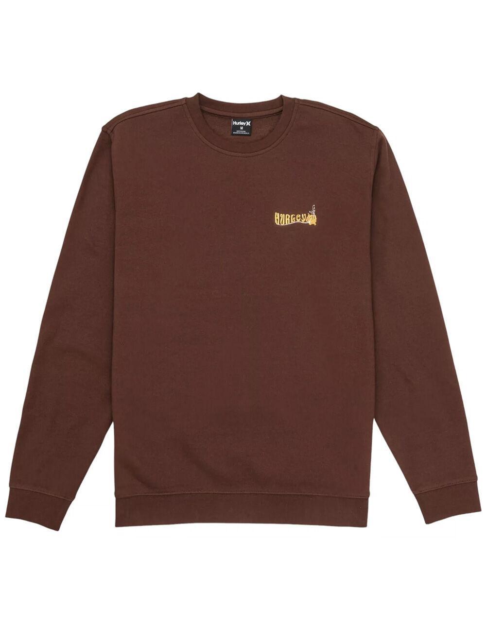 HURLEY Sea Mens Crewneck Sweatshirt - BROWN Product Image