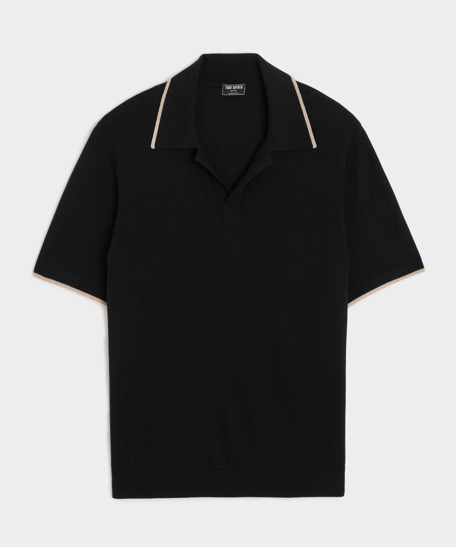 Silk-Cashmere Tipped Sweater Polo Product Image