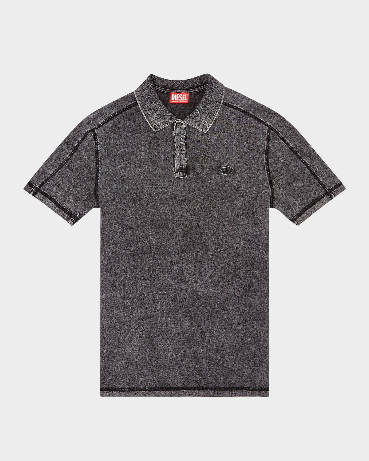 Mens Marble Wash Polo Shirt Product Image