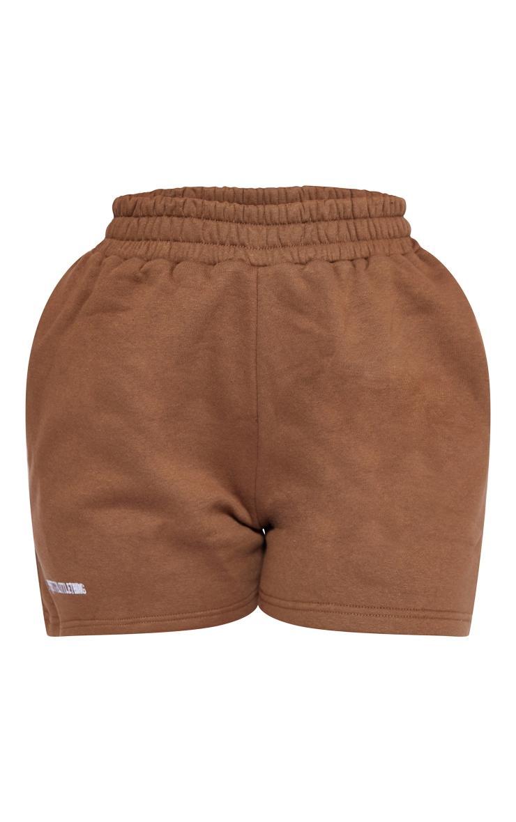 PRETTYLITTLETHING Chocolate Sweat Pocket Shorts Product Image