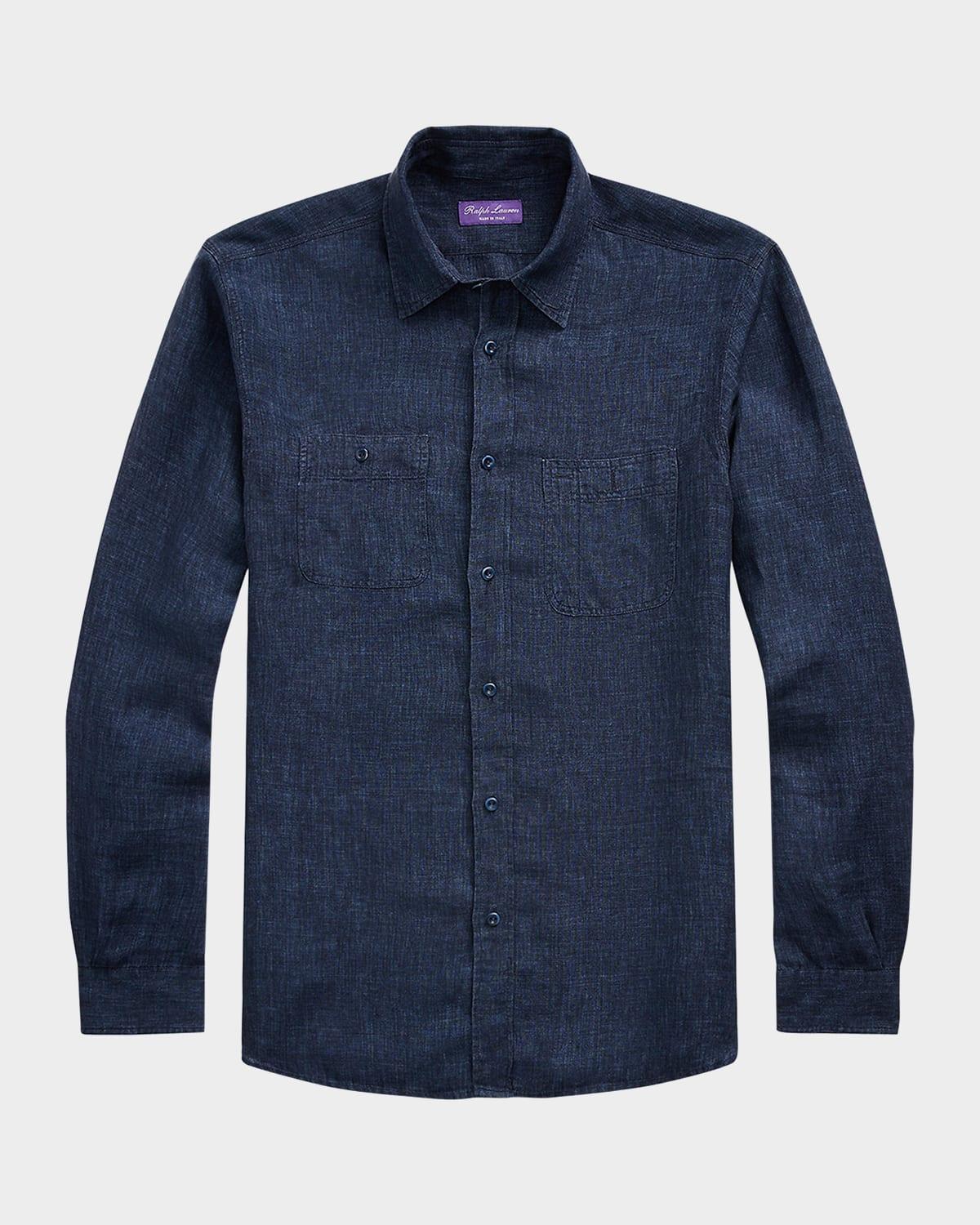 Mens Dlav Linen Workshirt Product Image